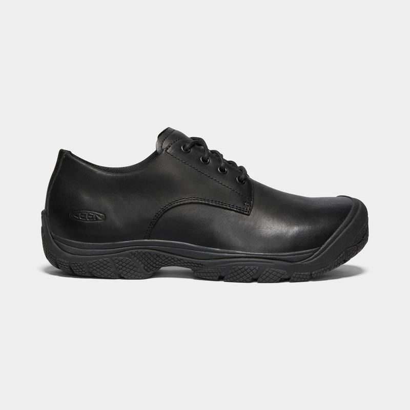 Keen Kanteen Oxford Soft Toe Mens Work Shoes Black Sale (0983-HBPGM)